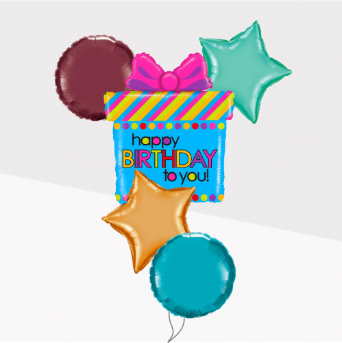 باقة بالون عيد ميلاد سعيد