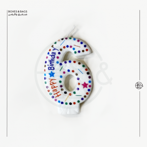 شمعه رقم سته