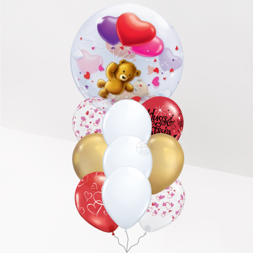باقة بالون الحب