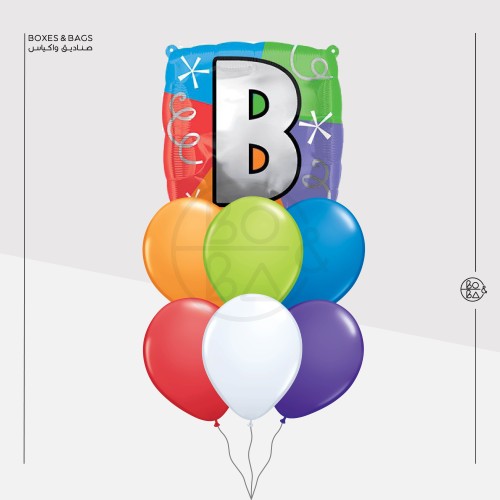 باقة بالون حرف B