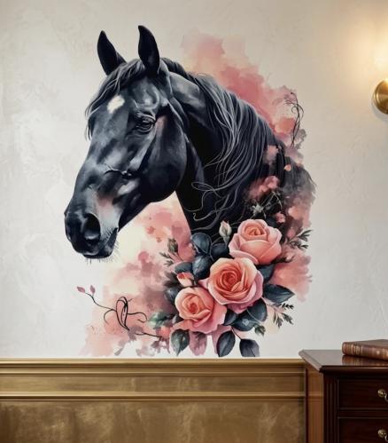 Wall sticker in the shape of a horse
