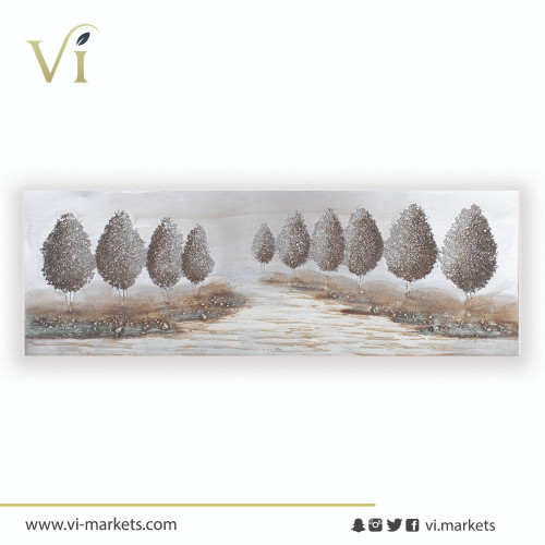 لوحة حائط عصرية كانفس مزودة بإطار خشبي مخفي