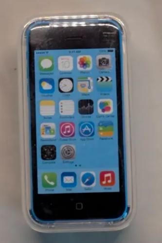 iPhone 5c ازرق جديد سيلد من موبايلي