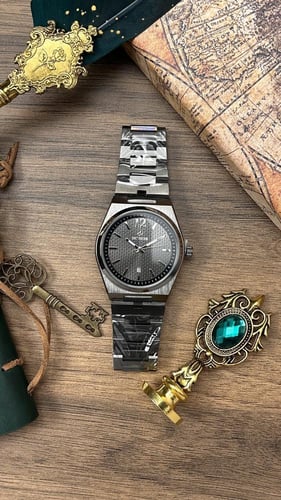 ساعة رجاليه ديفوشي ستيل فضي ميناء فضي