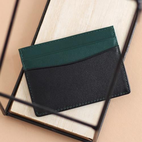 محفظة بطاقات رجالية جود - أخضر