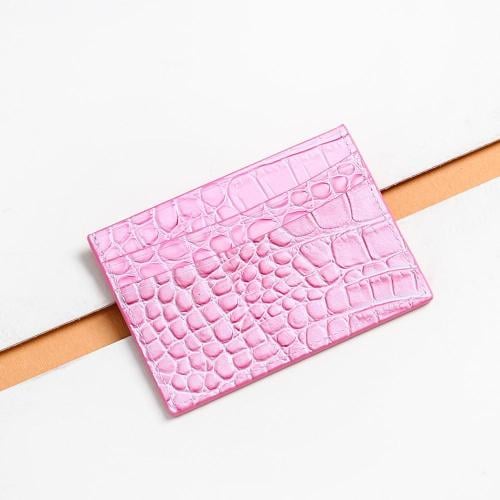 حامل بطاقات رقة - وردي غامق