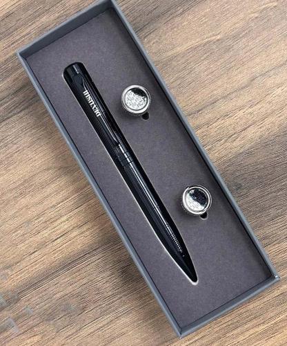 طقم هدية رجالي ديفوشي بتصميم انيق لون أسود