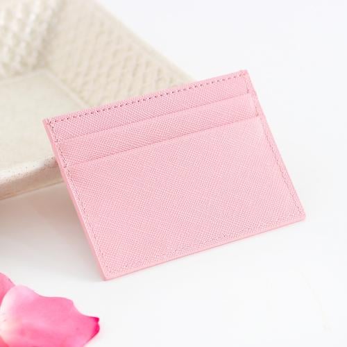 حامل بطاقات وهج - وردي