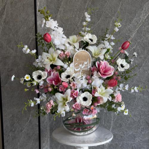 Blessed vase for welcoming an artificial baby