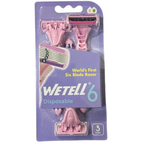 موس حلاقه 6 شفرات 3 حبات