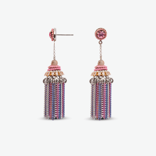 حلق مطلي بالذهب بتصميم انيق