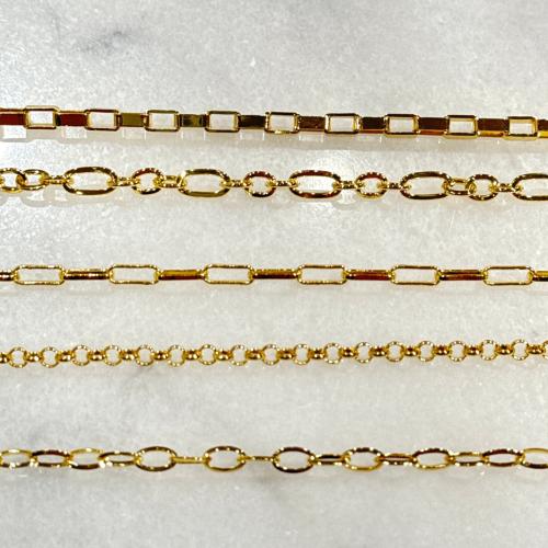 سلاسل مطليه ذهب للتعليقات المتعددة