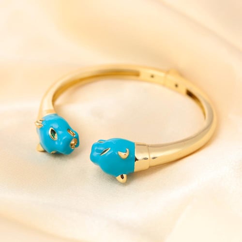 سوار مطلي بالذهب شكل نمر