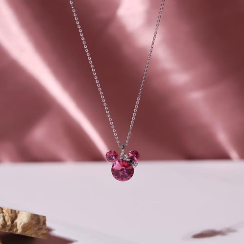 سلسلة فضية بتعليقة شخصيات ديزني