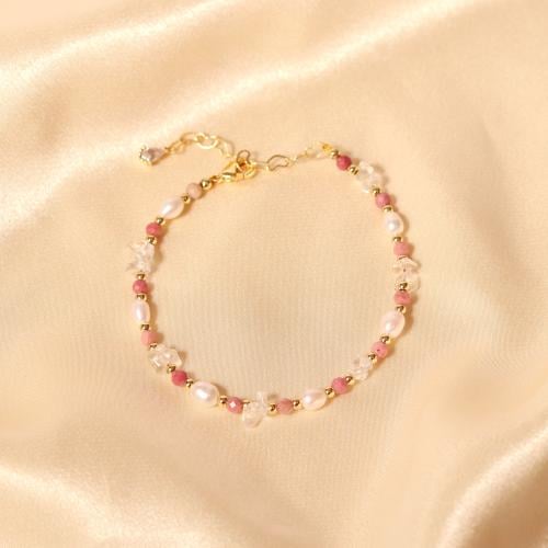 سوار من الاحجار الطبيعية واللؤلؤ الطبيعي