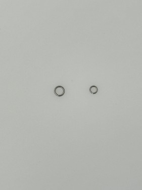 حلقات مطليه ذهب لون فضي