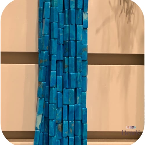 خرز حجر مستطيل 14 ملم