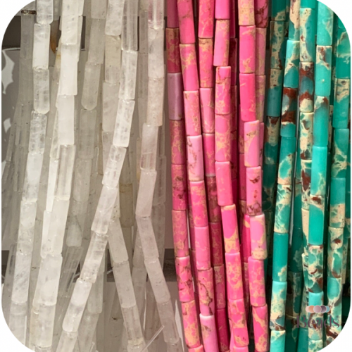 خرز حجر اسطواني 13 ملم