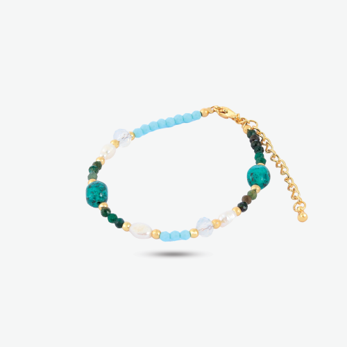 اسورة مطلية بالذهب مصنوعة يدويا بتصميم انيق