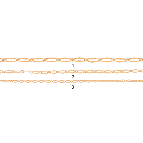 سلسلة مطلية بالذهب بإطلالة انيقة