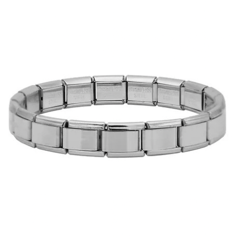 أسورة إيطالية لون فضي