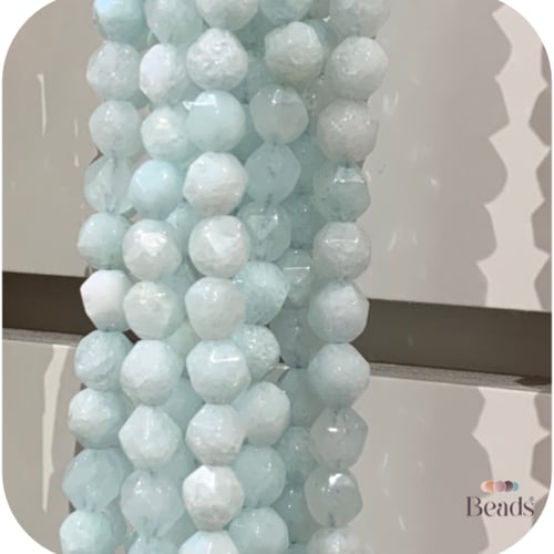 خرز حجر سداسي الاوجه 8ملم