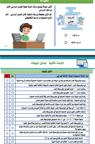 الجزء الأول من المهارات الرقمية - سادس ابتدائي بني...