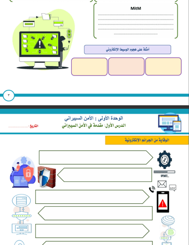 الجزء الأول من المهارات الرقمية - ثالث متوسط بنين1...