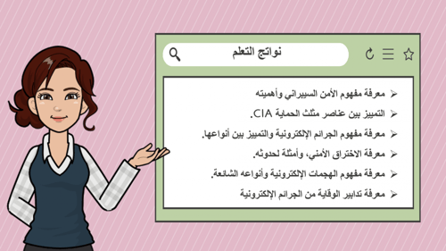 عرض بوربوينت الدرس الأول (مقدمة في الأمن السيبراني...