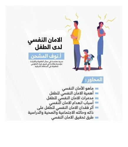 " الامان النفسي لدى الاطفال " أ . نوف المشحن