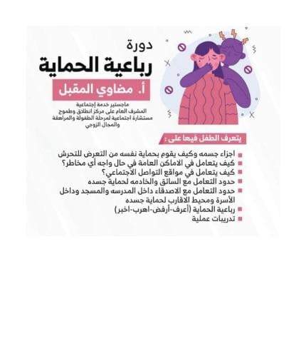 جلسة تدريب على الحماية الشخصية من التحرش الجنسي أ....