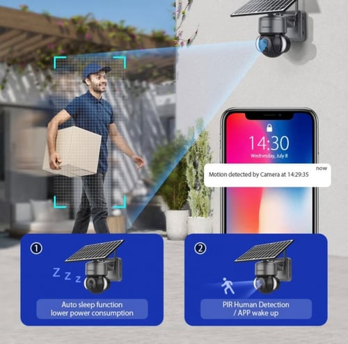 كاميرا 4G عبر الطاقة الشمسية تحكم و مراقبة عن بعد...