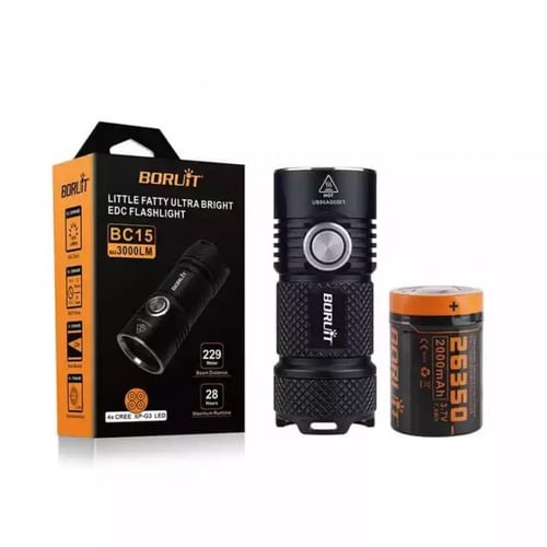 كشاف صغير الحجم بقوة 3000لومينز من شركة BORUIT ضد...