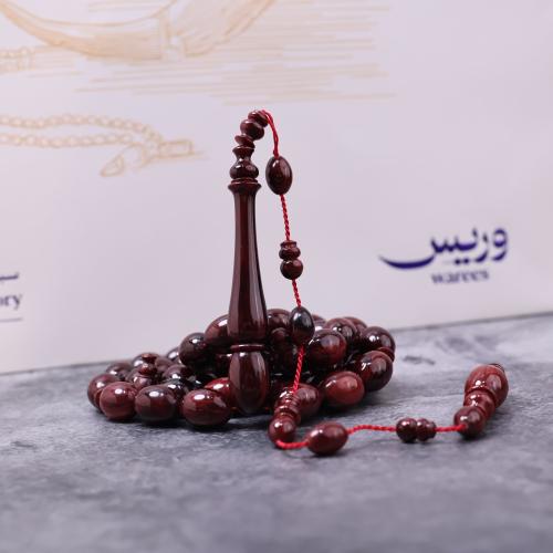 سبحة فاتوران أحمر رخامي