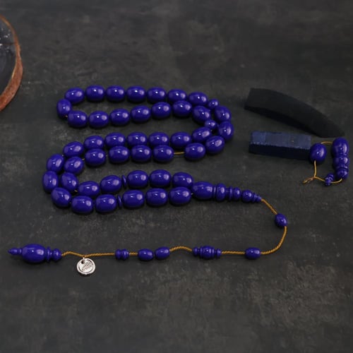 سبحة بولينج قديم أزرق ملكي