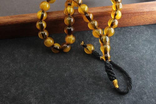 سبحة فاتوران ليموني بشفافية