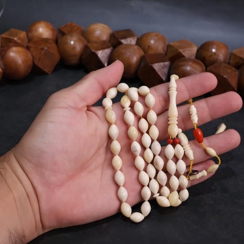 سبحة عظم نعام زيتوني