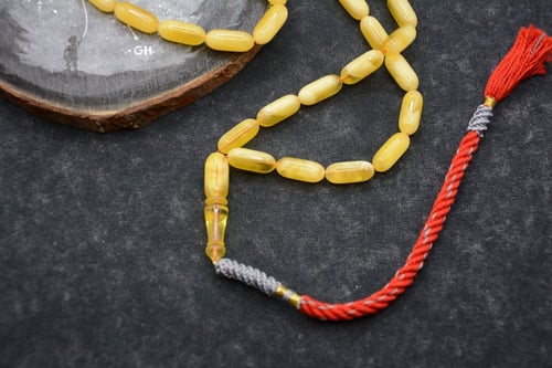 سبحة كهرمان صنوبري سوبر