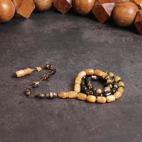 سبحة بكلايت أسود مدرج سكري