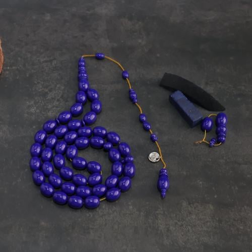 سبحة بولينج قديم أزرق ملكي