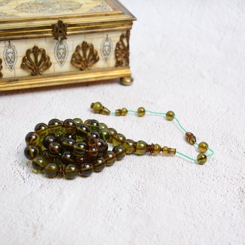 سبحة فاتوران زيتي شفاف