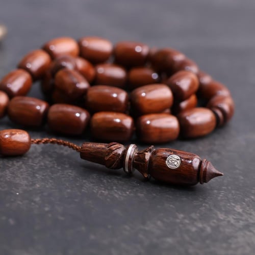سبحة فاخرة من خشب الثعبان ( Snake wood )