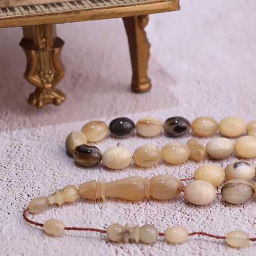 سبحة قرن الضأن الطبيعي ( فاتح )