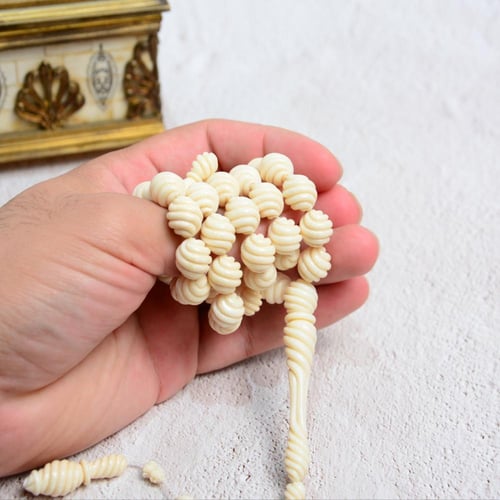 قطعة فاخرة من ناب الفيل نقش يدوي