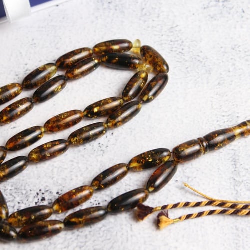 سبحة كهرمان روسي صنوبري