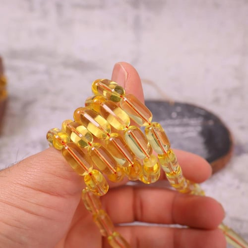 سبحة كهرمان كلينغيرادي شفاف