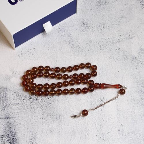 سبحة بكلايت عسلي