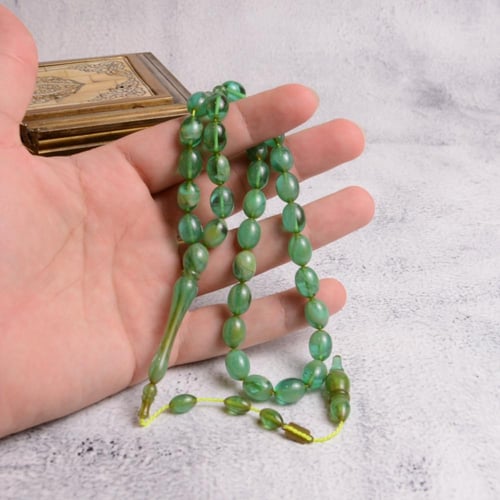 سبحة فاتوران أخضر تعريق مميز