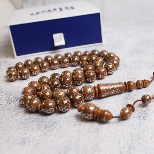 سبحة فاخرة كوك بالفضة