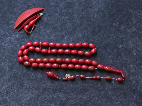 سبحة بولنج أحمر أمريكي صب قديم